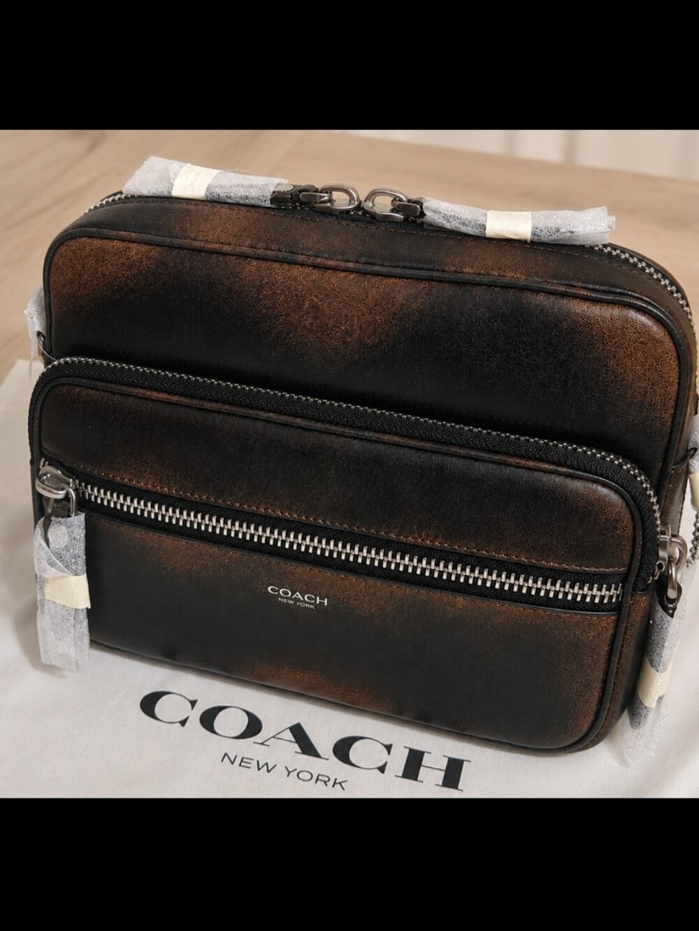 Dakota Black with Brown, Coach Shoulder Bag